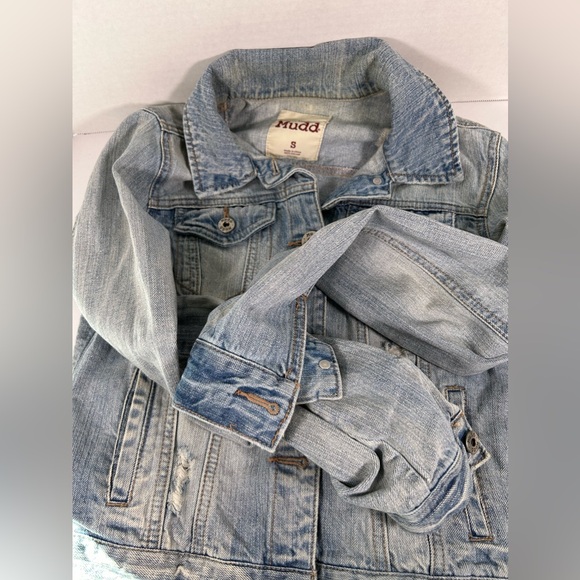 Mudd Distressed Denim Jacket - Picture 4 of 8